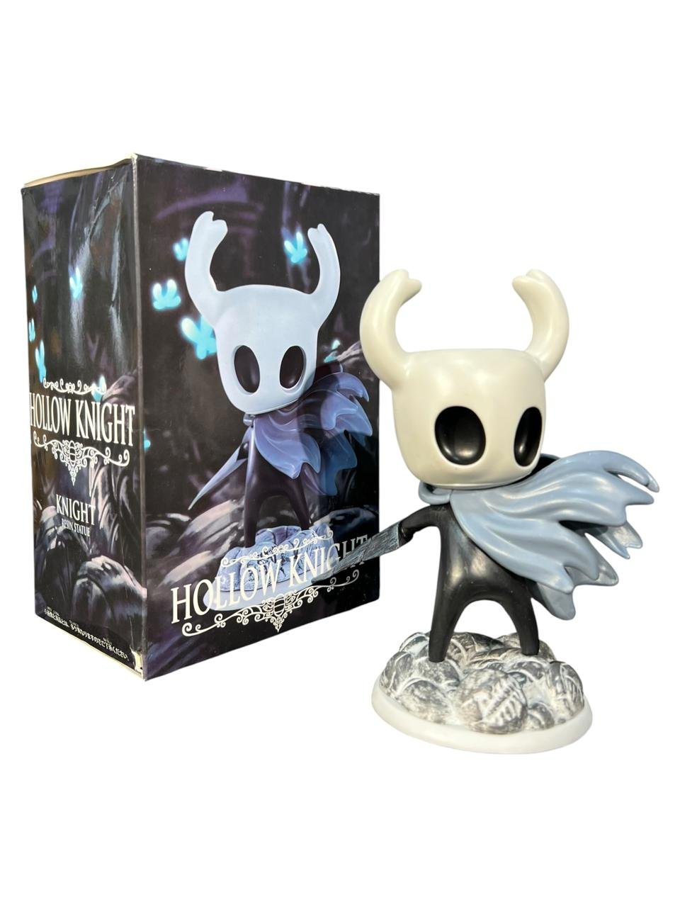 Figura Caballerito 15cm Base Piedra Hollow Knigth