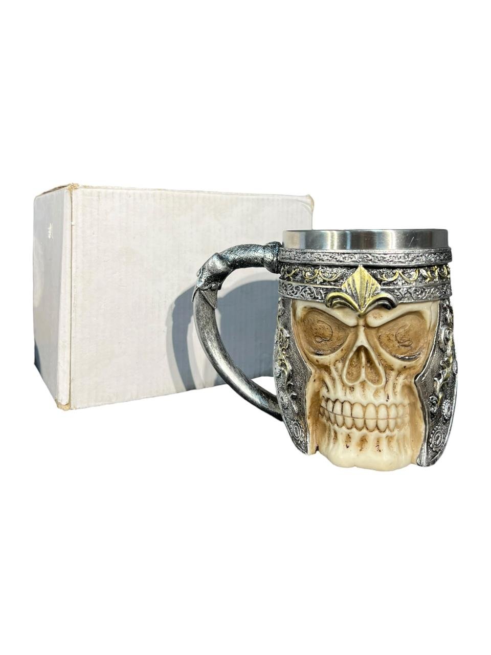 Mug-taza Calavera Vikingo En Acero Inoxidable 11cm - Imagen 7