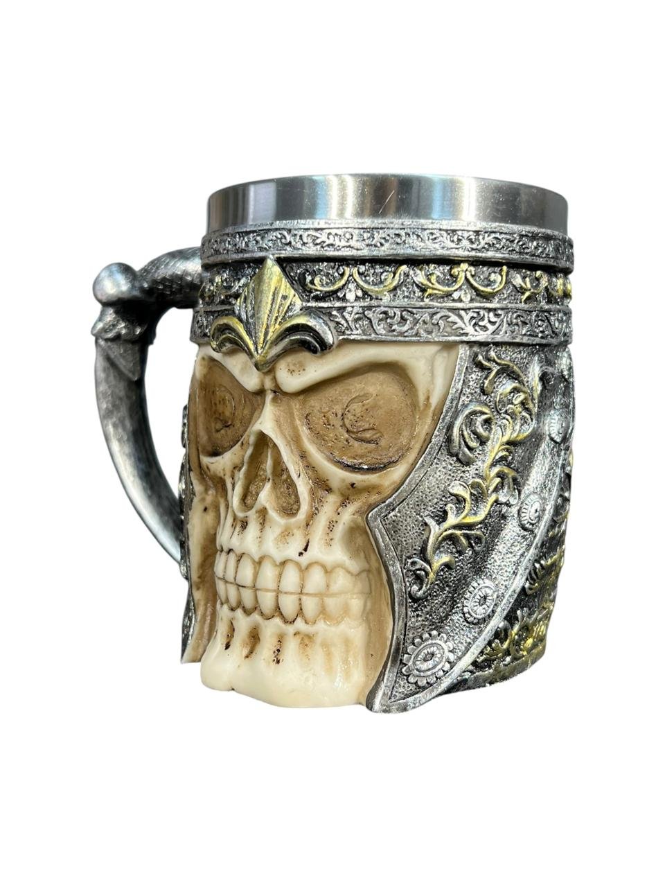 Mug-taza Calavera Vikingo En Acero Inoxidable 11cm - Imagen 3