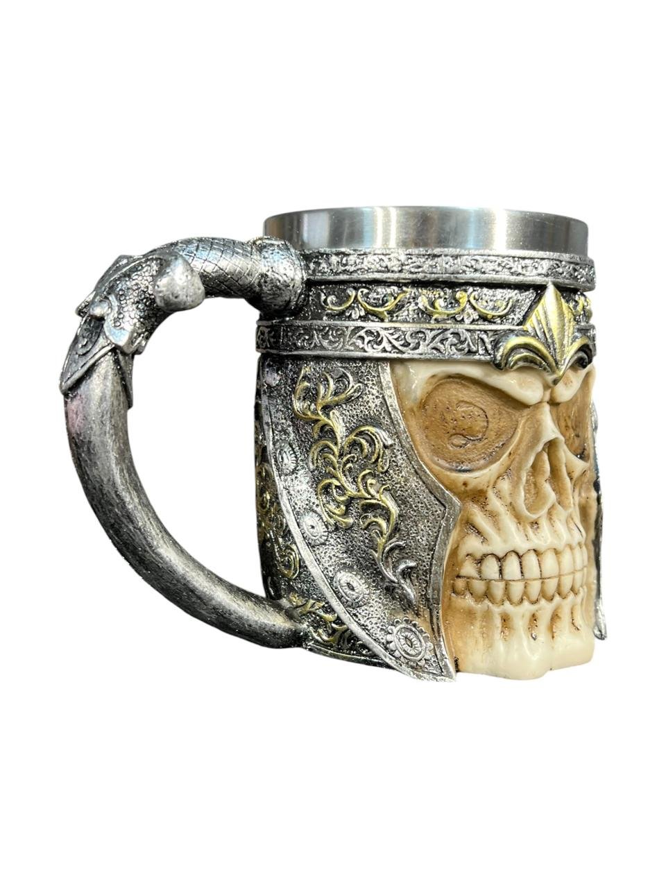 Mug-taza Calavera Vikingo En Acero Inoxidable 11cm - Imagen 4