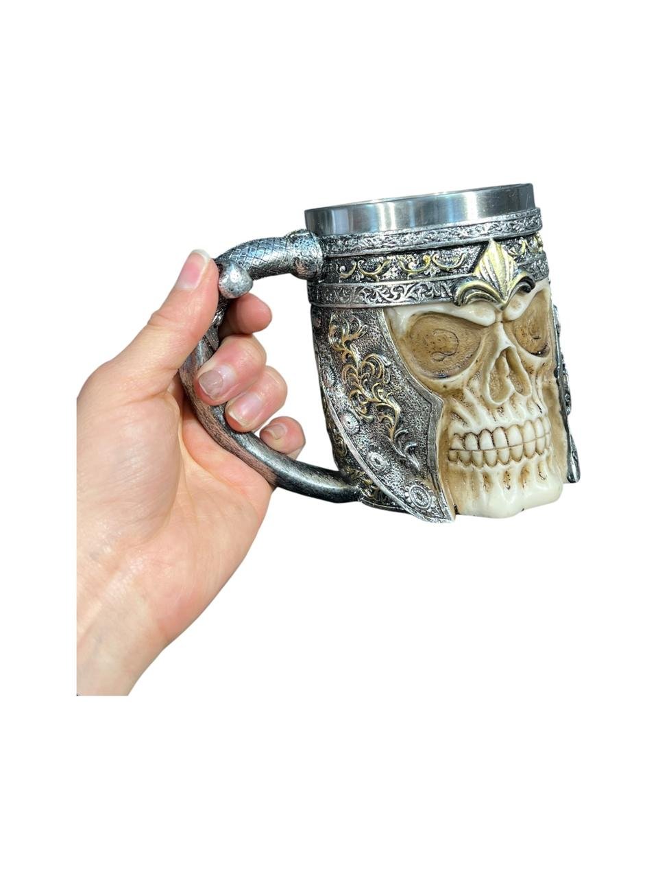Mug-taza Calavera Vikingo En Acero Inoxidable 11cm - Imagen 6