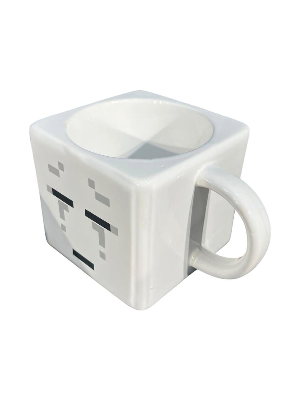 Mug- Pocillo Cara Ghast 9.5 Cm Blanco Triste Minecraft Blanco - Imagen 5