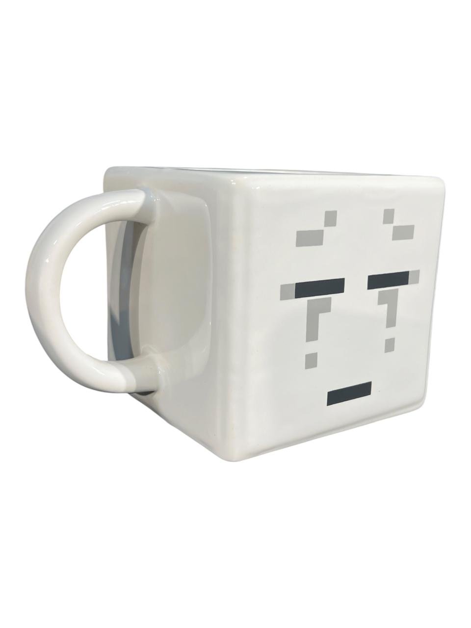 Mug- Pocillo Cara Ghast 9.5 Cm Blanco Triste Minecraft Blanco - Imagen 3