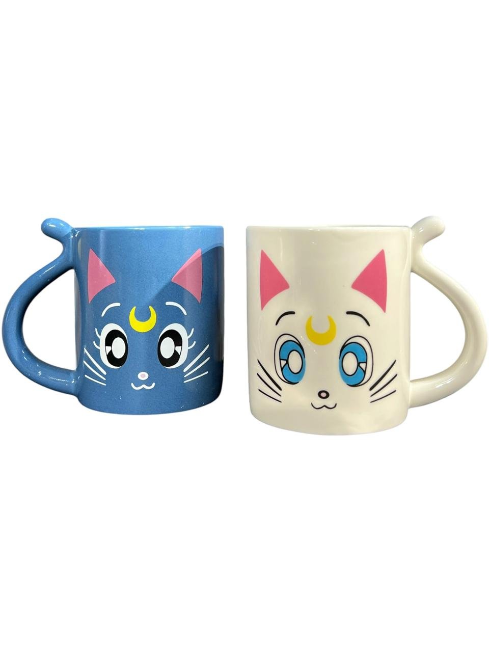Mug X2 Luna Y Artemis 10cm Sailor Moon Blanco - Imagen 9
