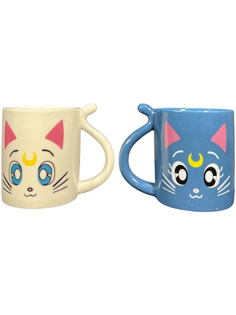 Mug X2 Luna Y Artemis 10cm Sailor Moon Blanco - Imagen 8