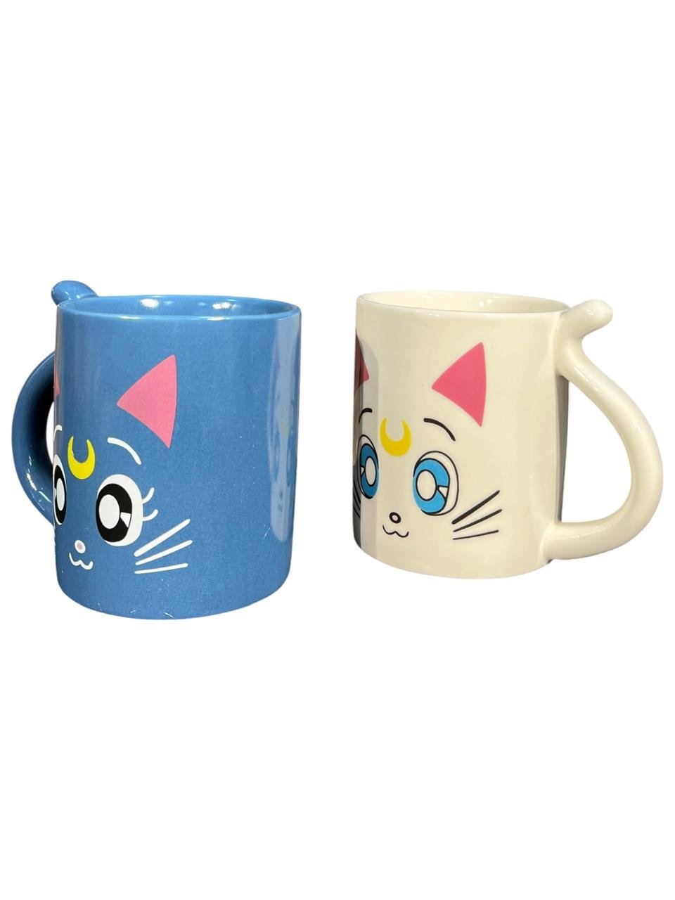 Mug X2 Luna Y Artemis 10cm Sailor Moon Blanco - Imagen 6