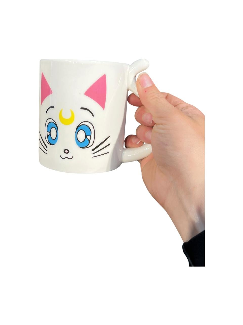 Mug X2 Luna Y Artemis 10cm Sailor Moon Blanco - Imagen 2