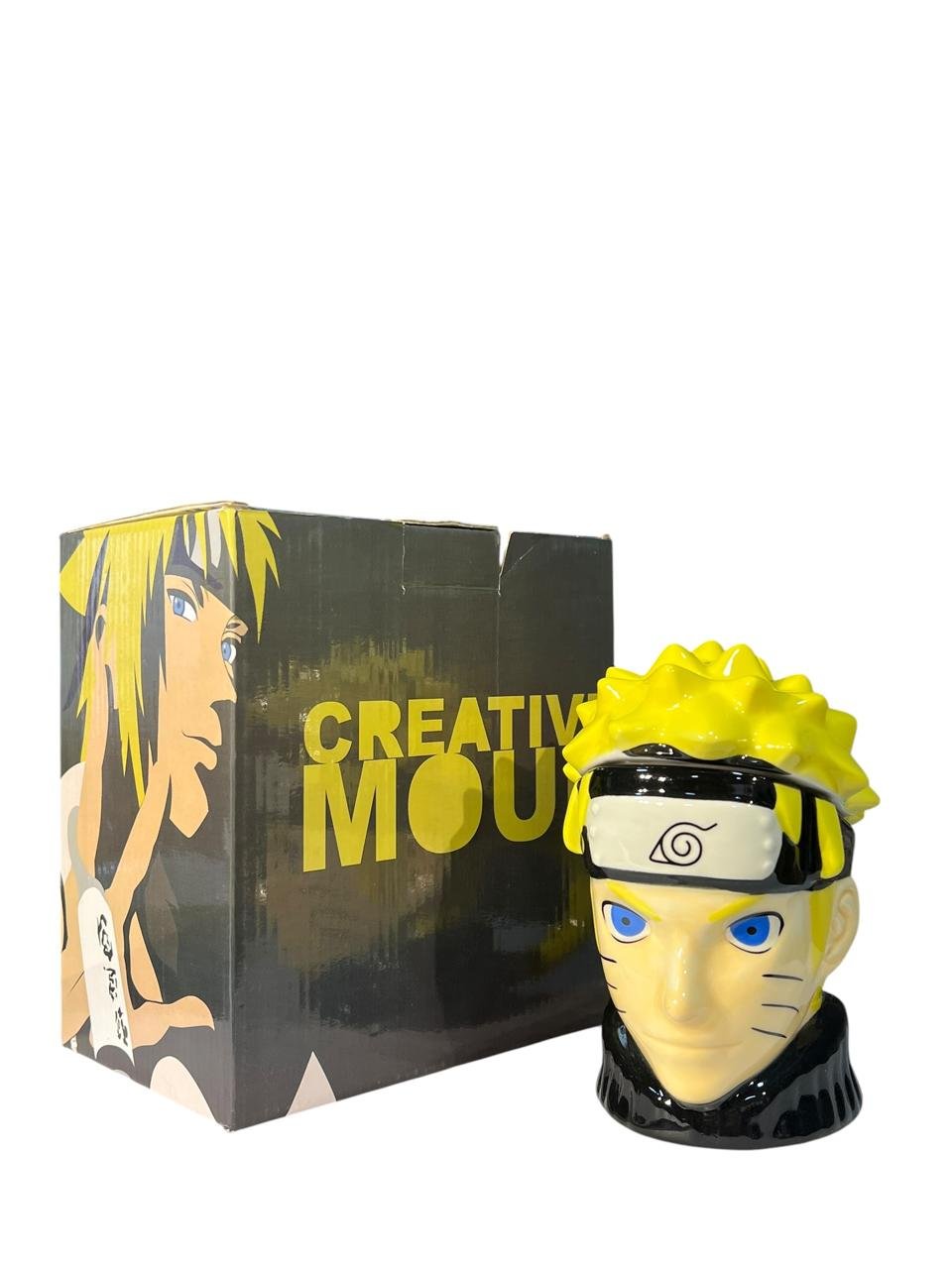 Mug Cabeza De Naruto Con Tapa 15cm Amarillo - Imagen 6