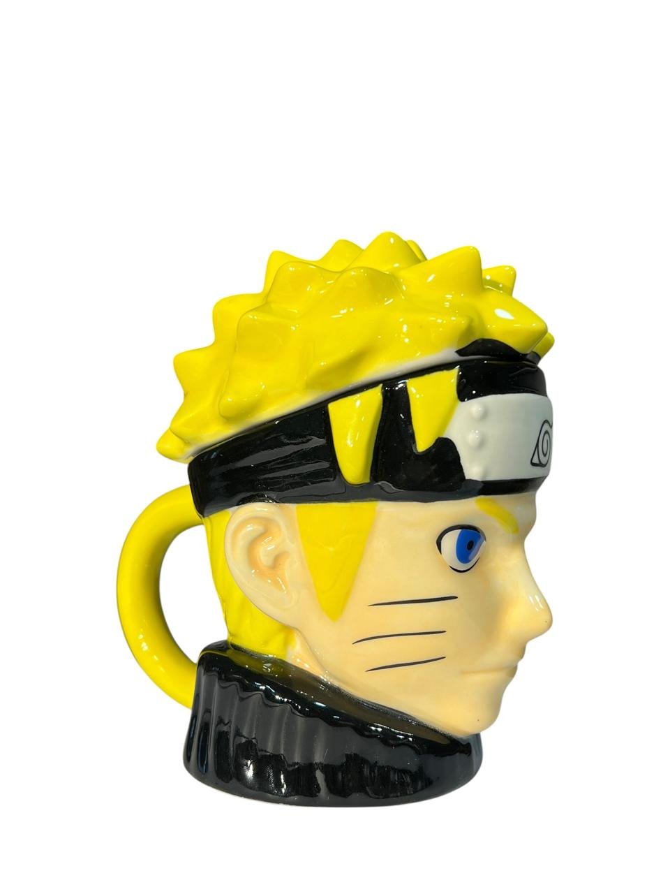 Mug Cabeza De Naruto Con Tapa 15cm Amarillo - Imagen 3