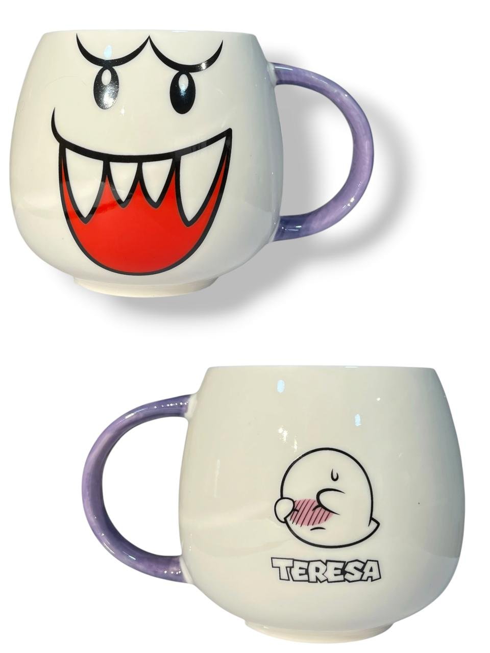 Mug Boo 9cm Fantasma Mario Bross Blanco
