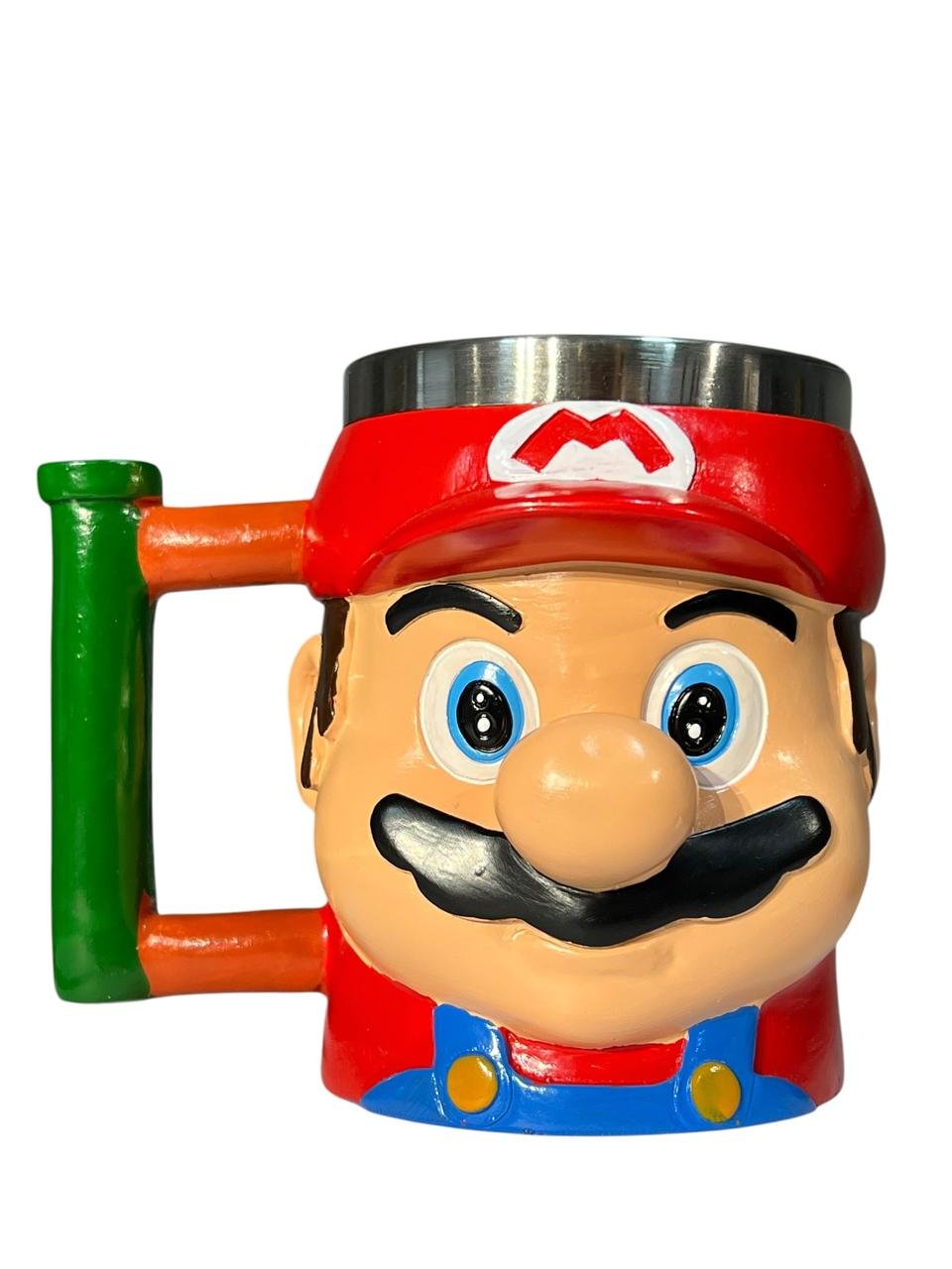 Mug Acero Cara Mario 12 Cm Mario Bross Rojo