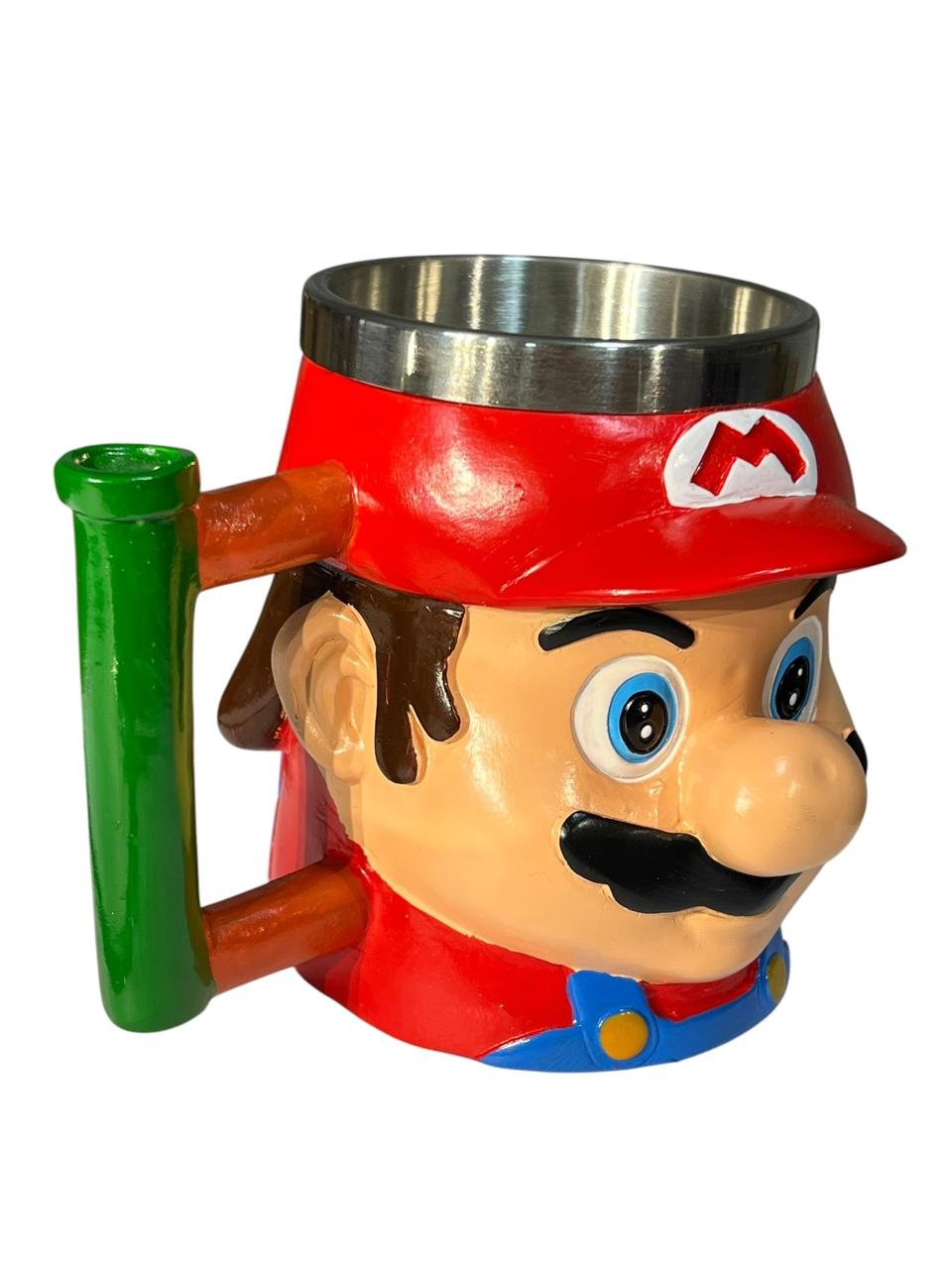 Mug Acero Cara Mario 12 Cm Mario Bross Rojo - Imagen 2