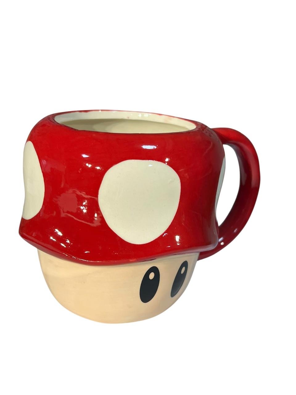Mug Cerámica Toad Hongo 10cm Mario Bross Rojo - Imagen 3
