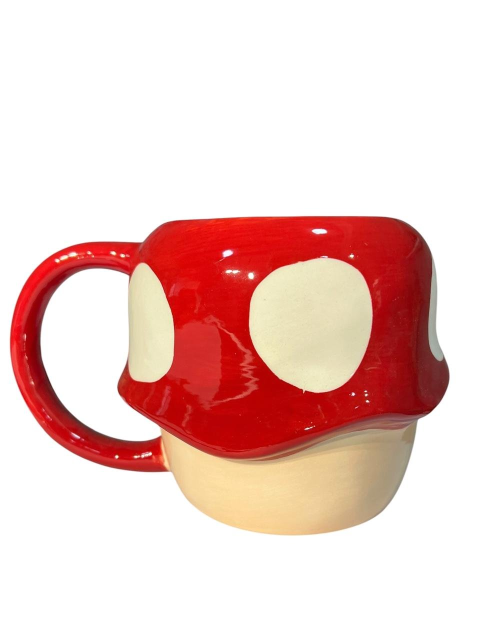 Mug Cerámica Toad Hongo 10cm Mario Bross Rojo - Imagen 2