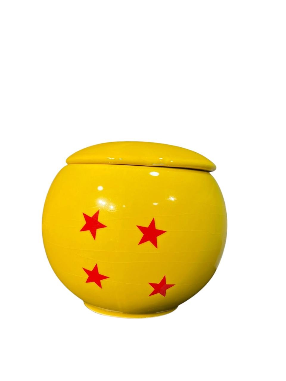 Mug Con Tapa Cuatro Esferas Goku 9.5 Cm - Dragon Ball Amarillo - Imagen 5