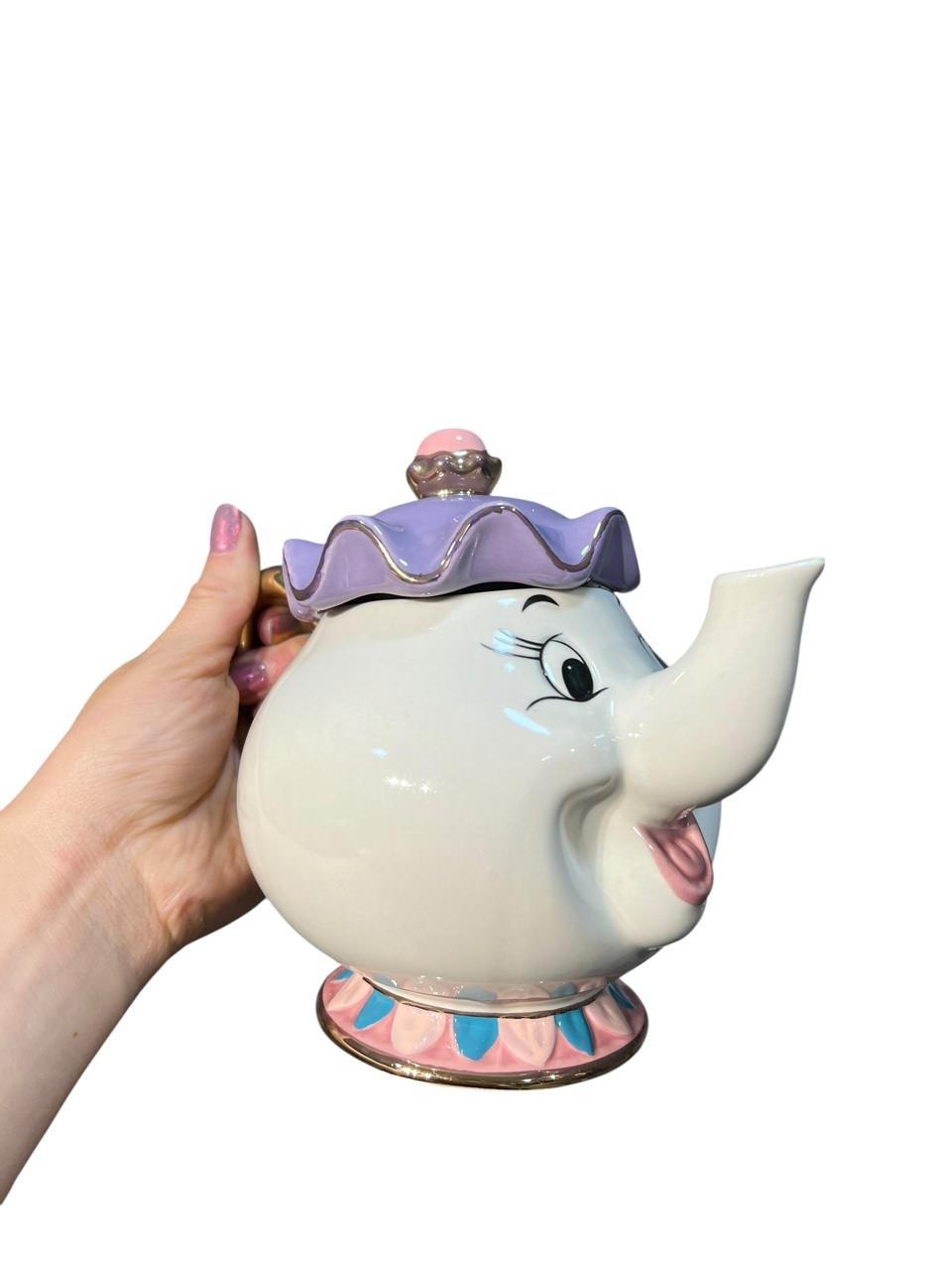 Set Tetera -taza De La Bella Y La Bestia Sra. Potts Y Chip Blanco - Imagen 7