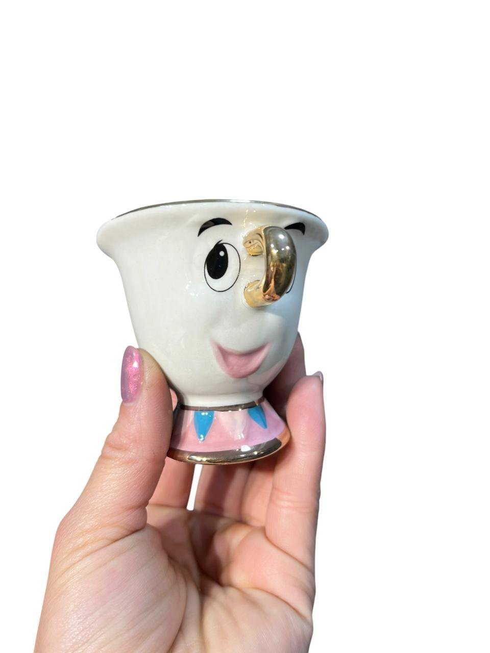 Set Tetera -taza De La Bella Y La Bestia Sra. Potts Y Chip Blanco - Imagen 4
