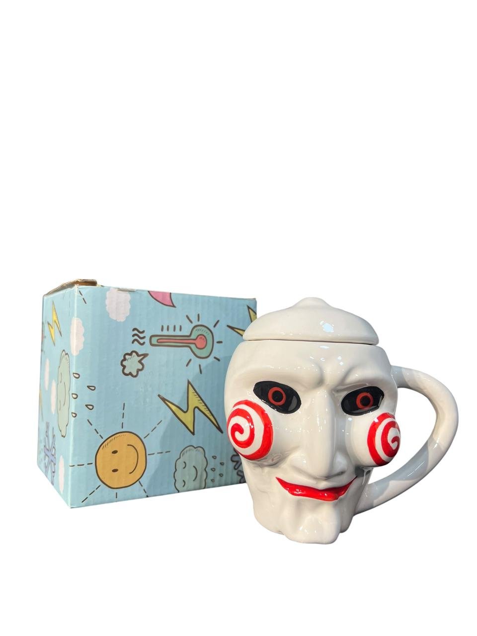 Mug Saw 10cm Juego Del Miedo Blanco - Imagen 8