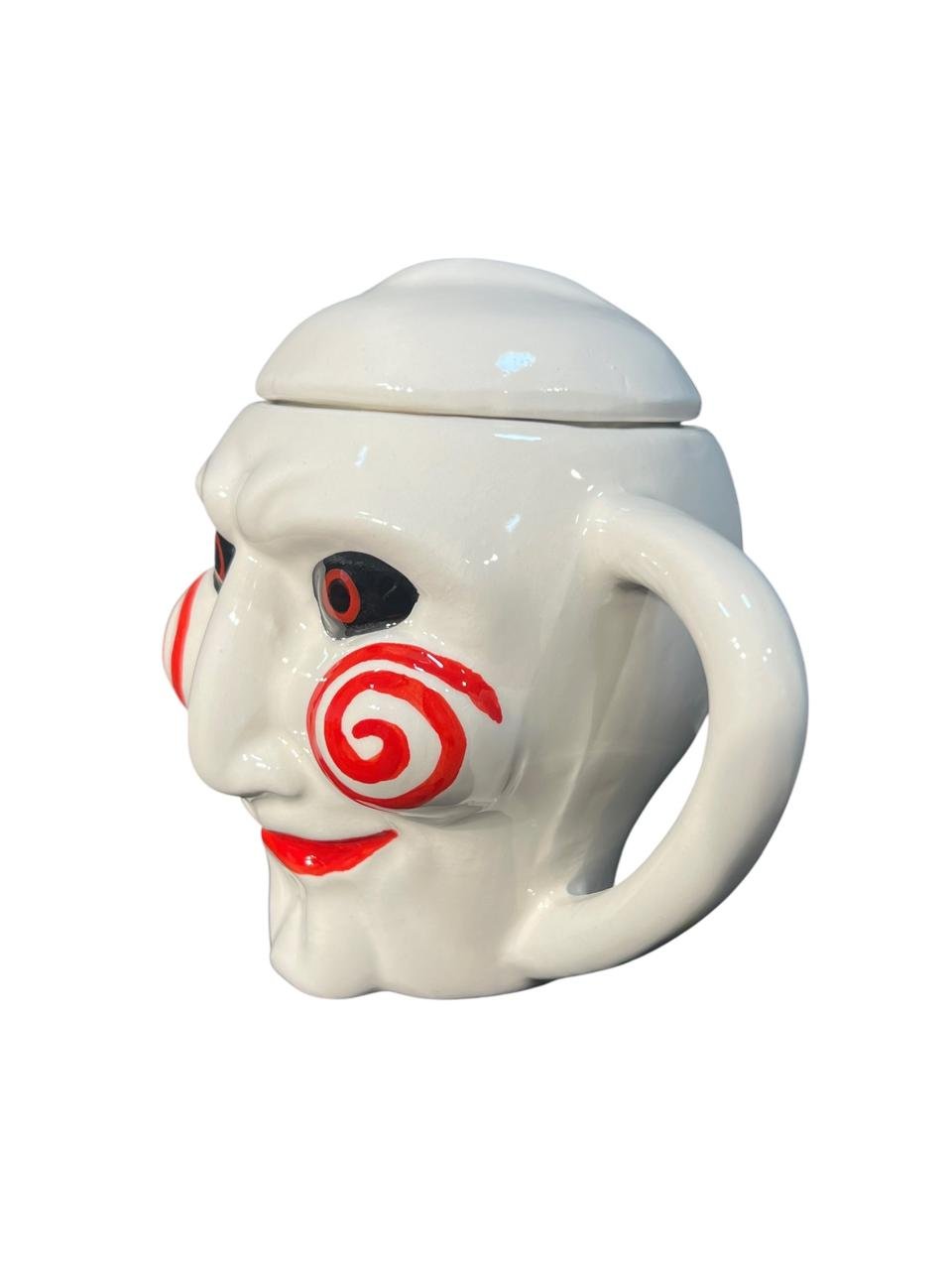 Mug Saw 10cm Juego Del Miedo Blanco - Imagen 4