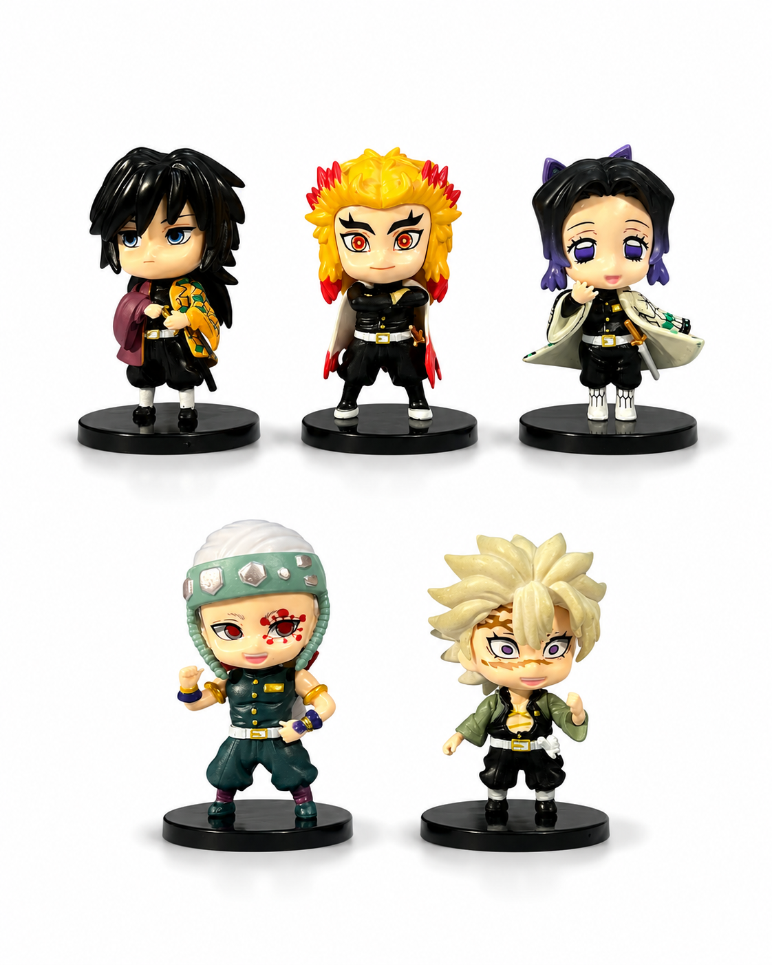 Figuras X5 Pilares Demon Slayer: Kimetsu No Yaiba 7cm