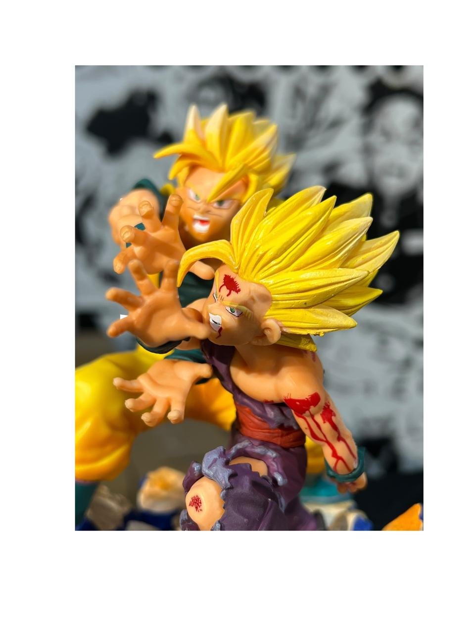 Figura Goku Y Gohan Kamehameha Diorama 18cm Dragon Ball - Imagen 5