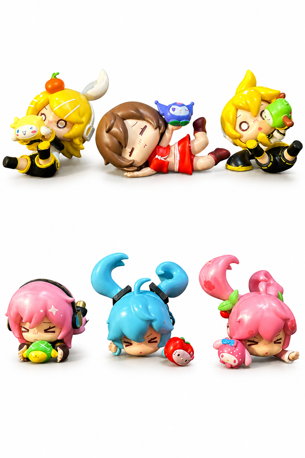 Figuras X6 Hatsune Miku Y Amigos 6cm