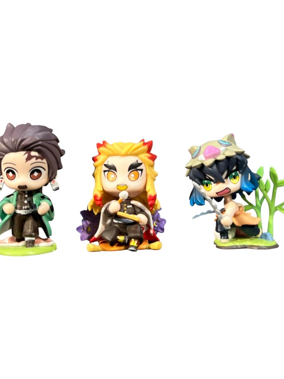 Figuras X6 Tiernos Demon Slayer 6cm Flores - Imagen 6