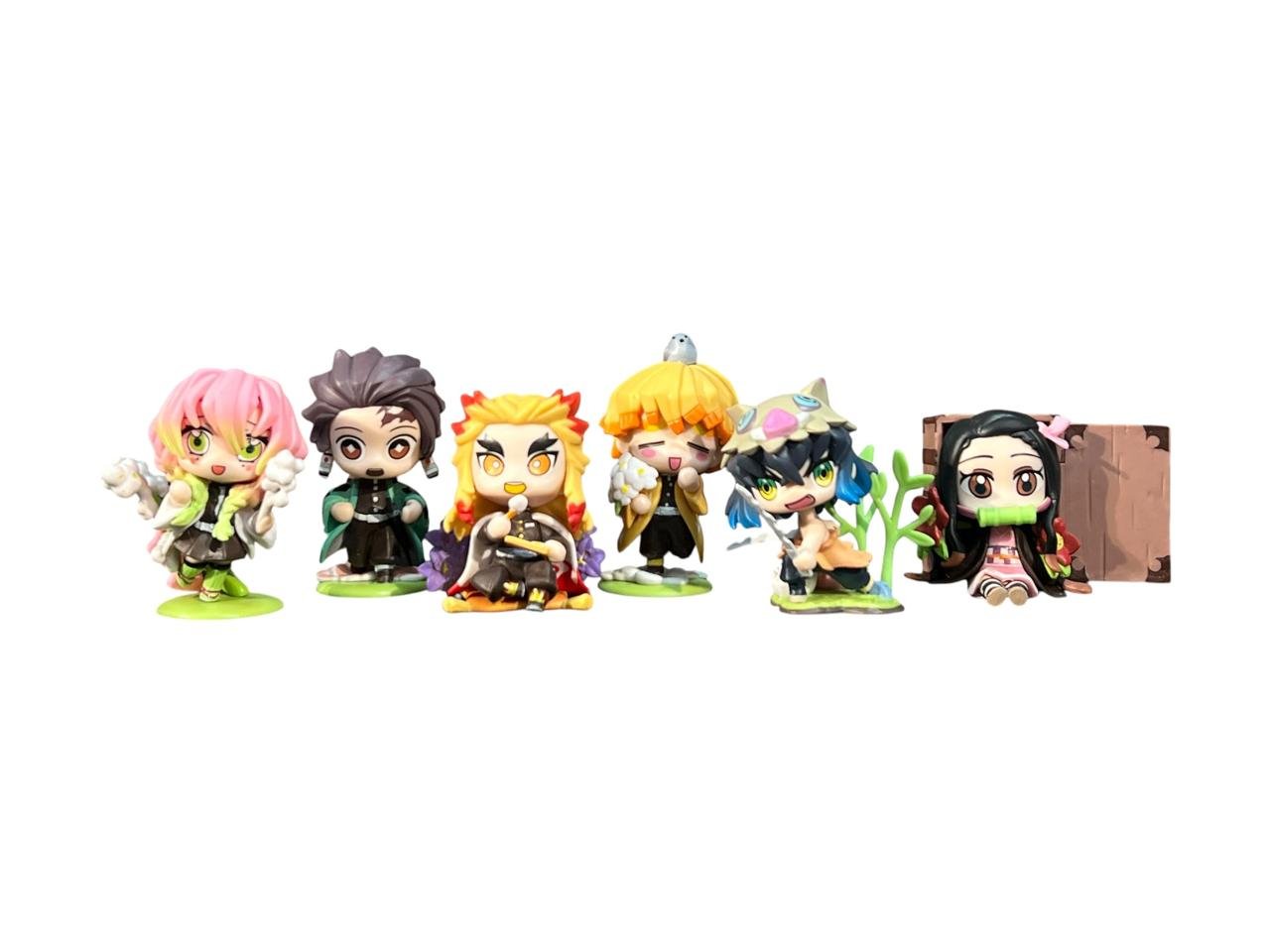 Figuras X6 Tiernos Demon Slayer 6cm Flores - Imagen 4