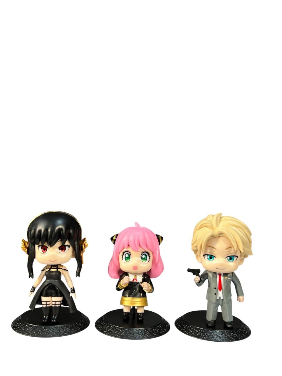 Figuras X6 Personajes Spy Family Tapa Negra 9cm - Imagen 2