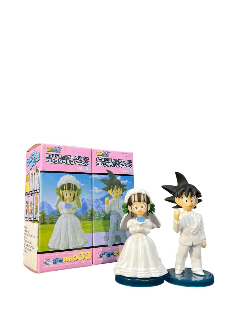Figura Goku Y Milk Casándose 8cm Dragon Ball
