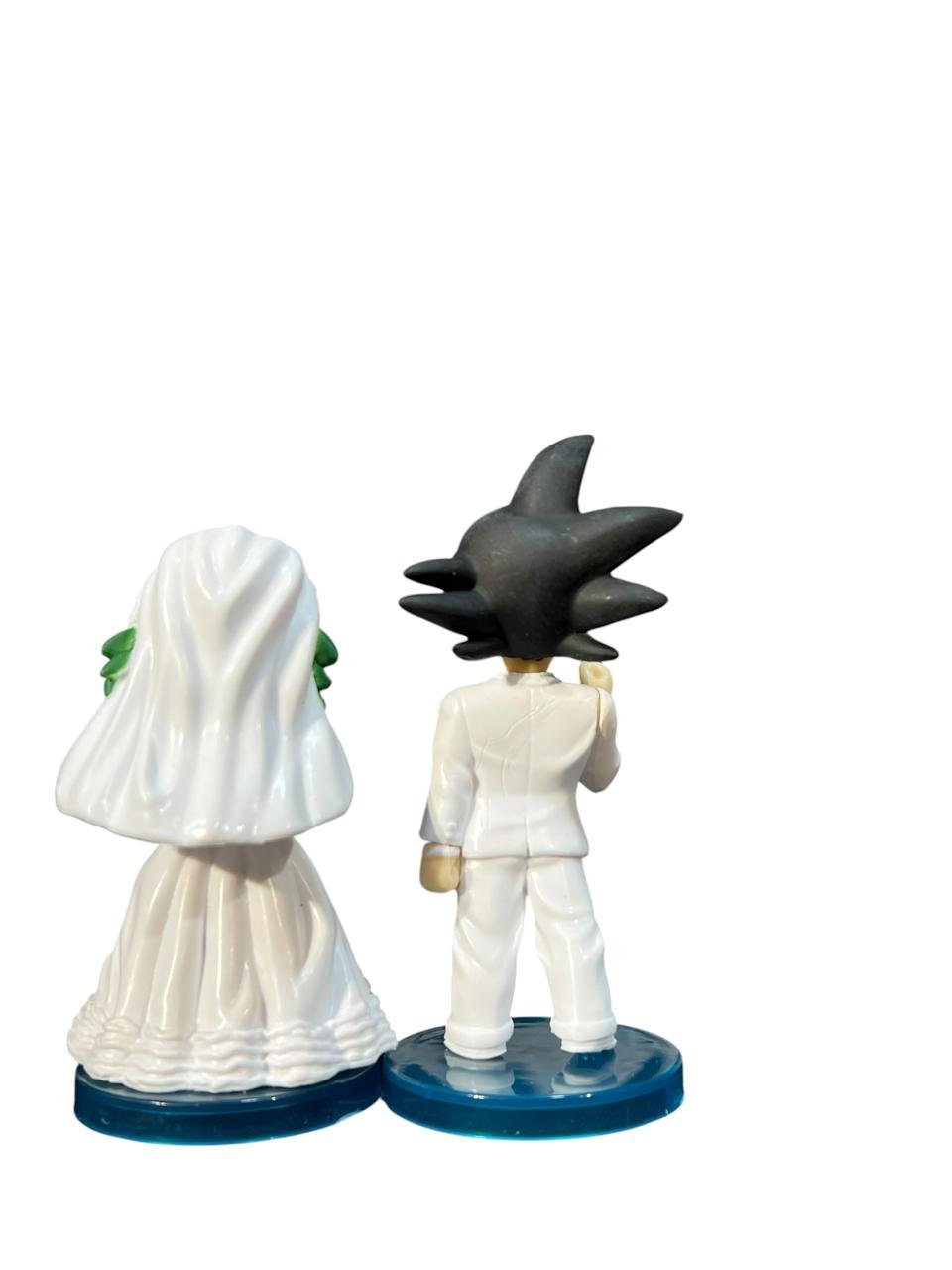 Figura Goku Y Milk Casándose 8cm Dragon Ball - Imagen 2