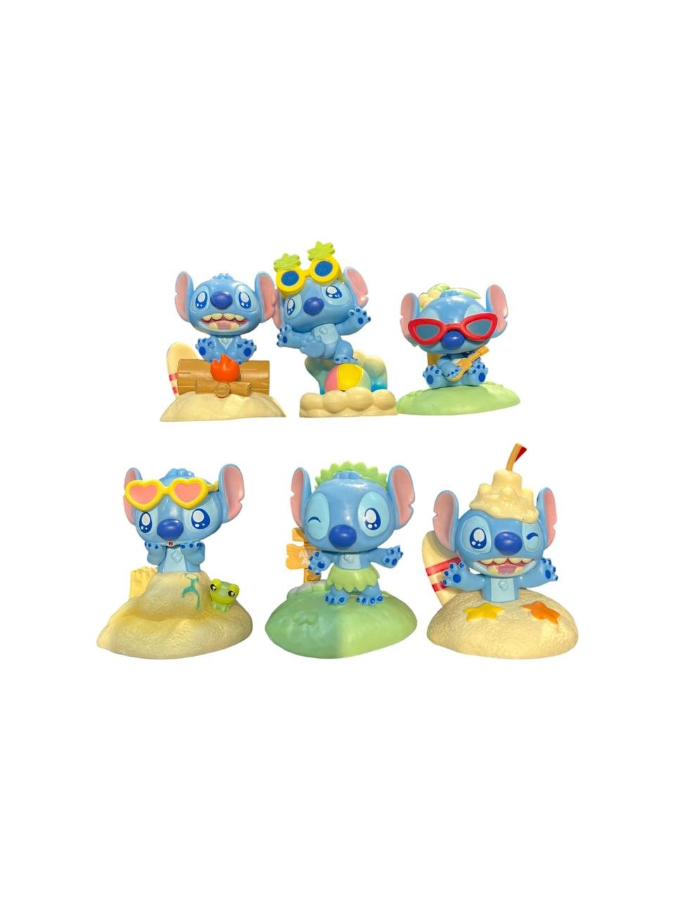 Figura Set X6 Stitch En La Playa