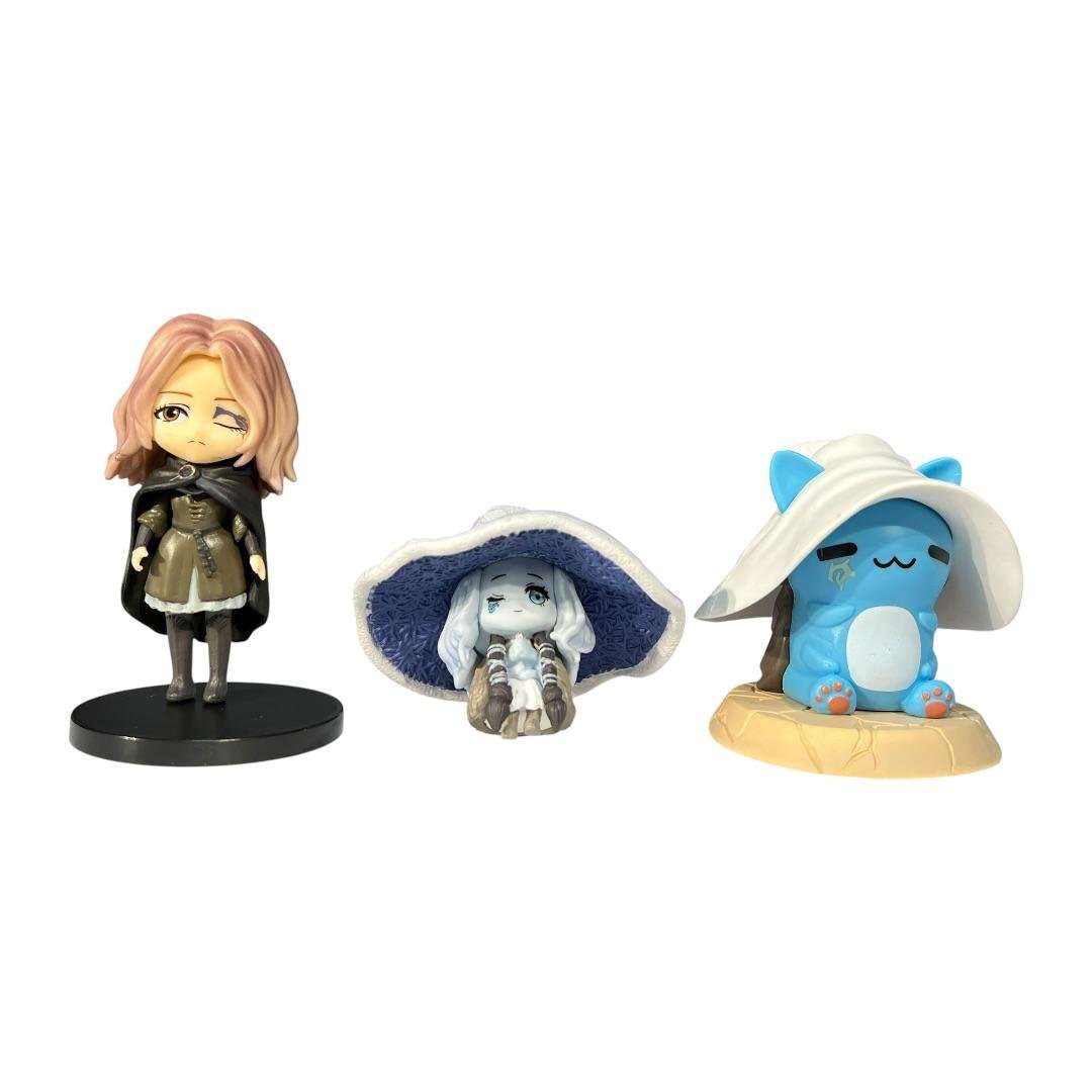 Figuras X 3 Melina, Ranni ,gata Ranni Elden Ring 9CM