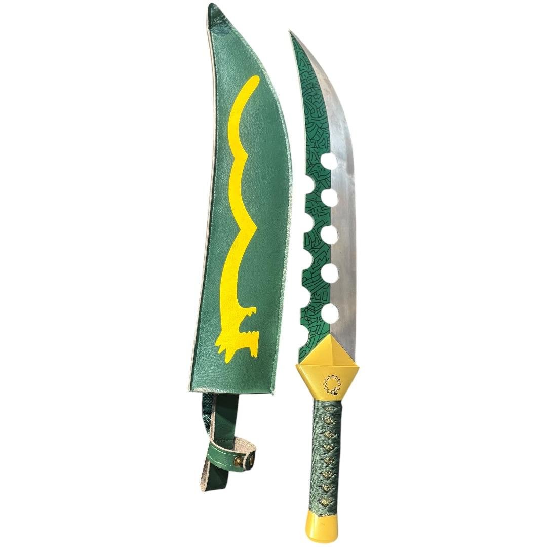 Espada Acero Meliodas 72cm Siete Pecados Capitales Verde Oscuro