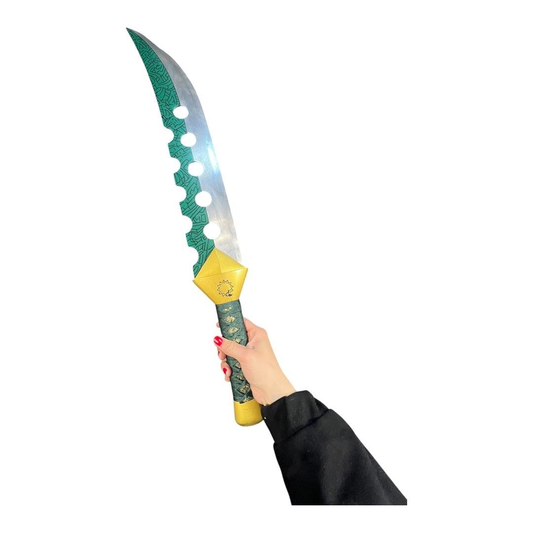 Espada Acero Meliodas 72cm Siete Pecados Capitales Verde Oscuro - Imagen 3