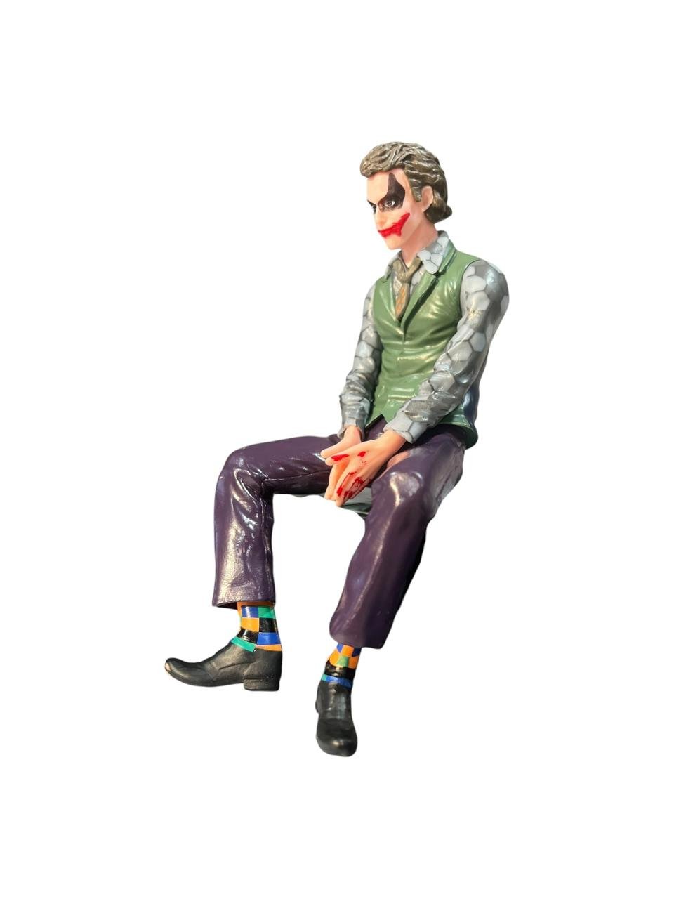 Figura Joker Sentado Con Mascara 15cm - Imagen 5